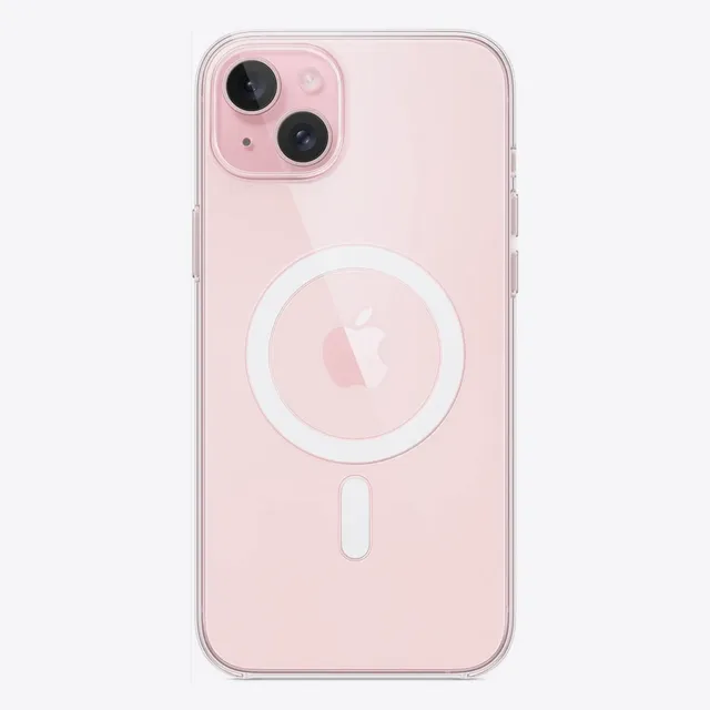Прозрачный чехол для iPhone 15 Plus с MagSafe