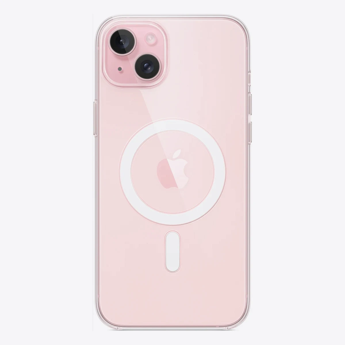 Прозрачный чехол для iPhone 15 Plus с MagSafe